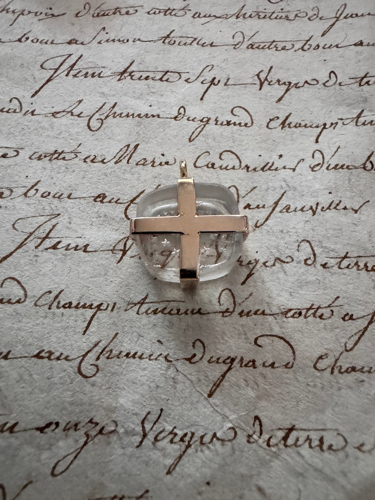 Antique Glass Seal “DUM LO QUIMUR FUGIT MORA”