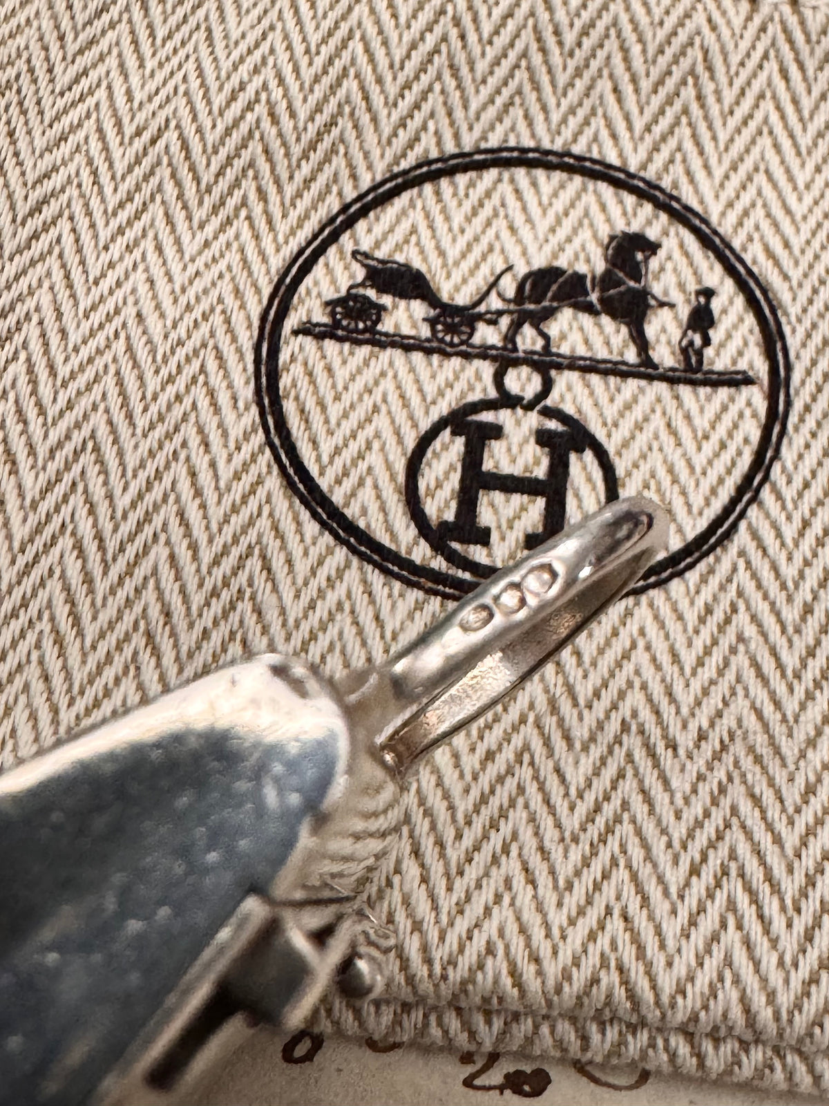 Sterling Silver Hermès Kelly Bag