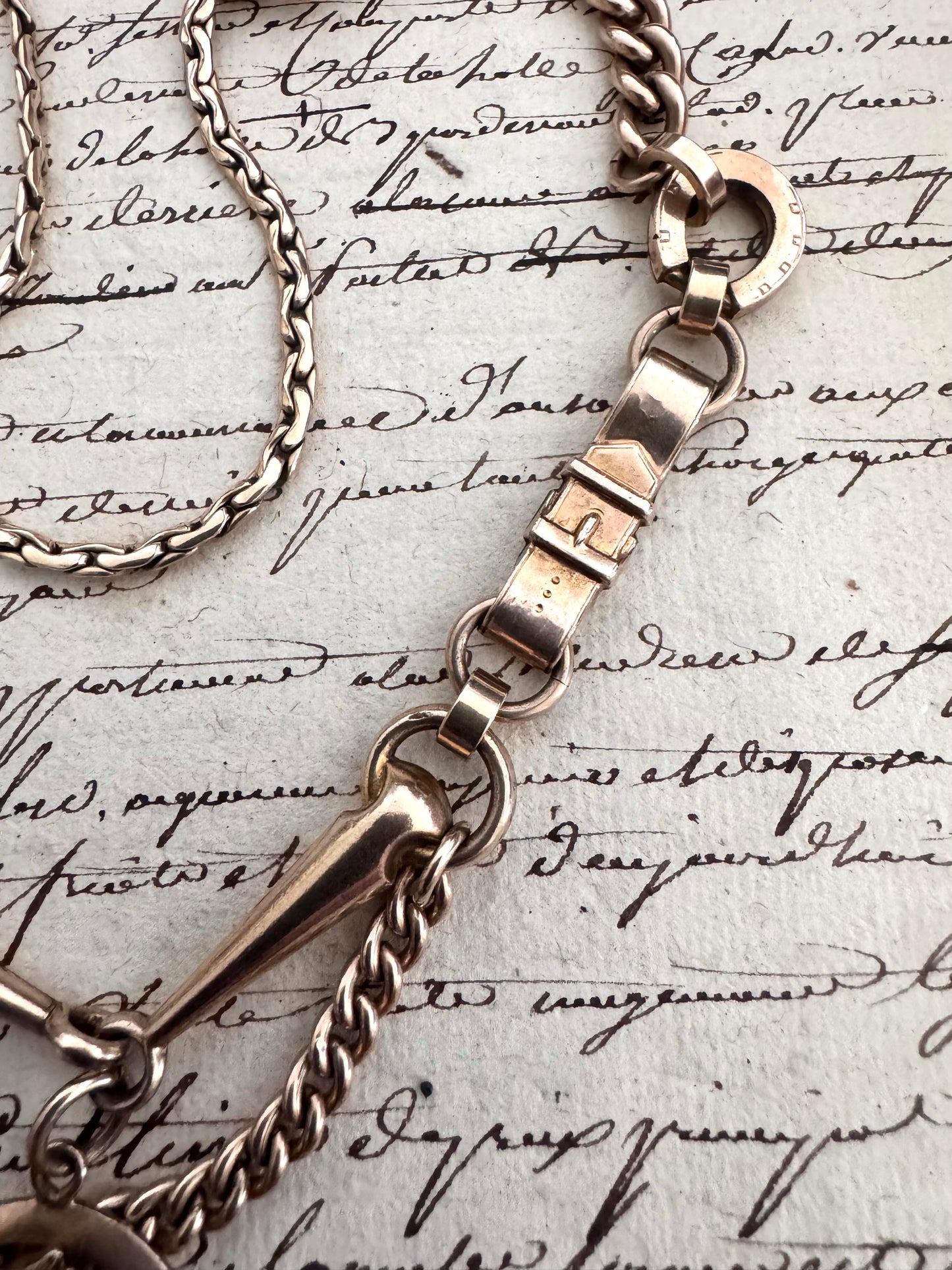 Victorian Gold Filled Equestrian Necklace with Horse Head, Horsebit and Tack