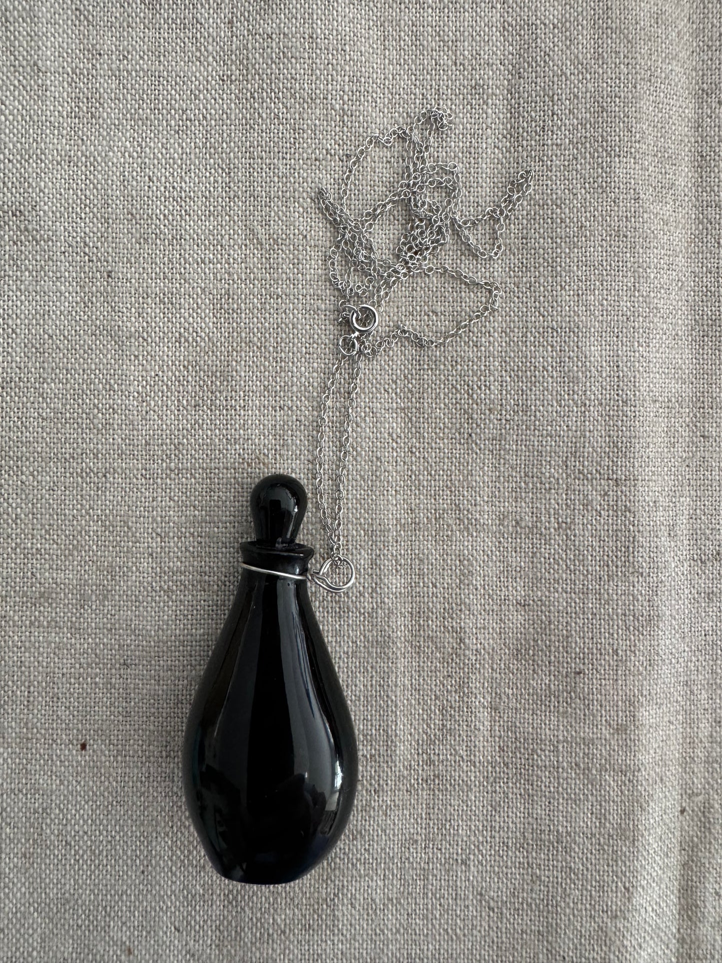Spectacular Set of Elsa Peretti for Halston Perfume Bottle Necklaces
