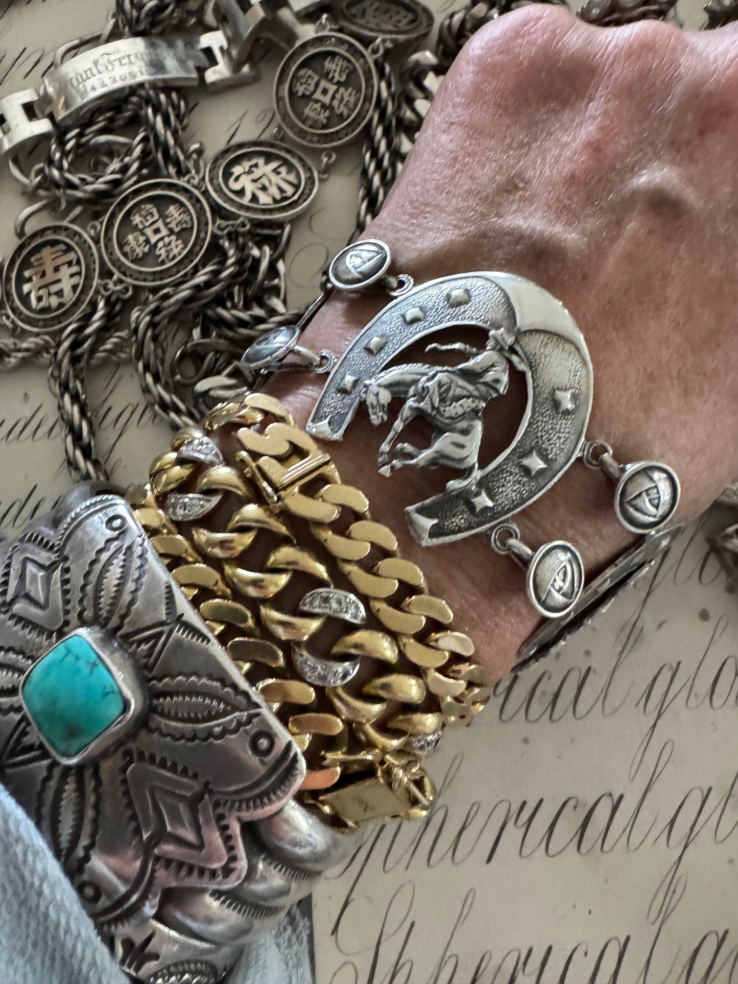 Amazing Argentine Horseshoe Equestrian Bracelet