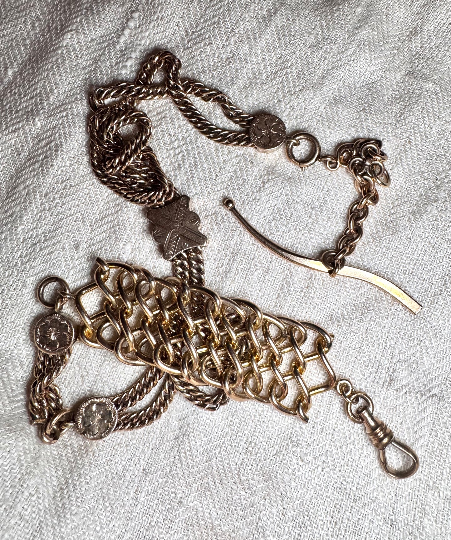 Antique Watch Chain Necklace