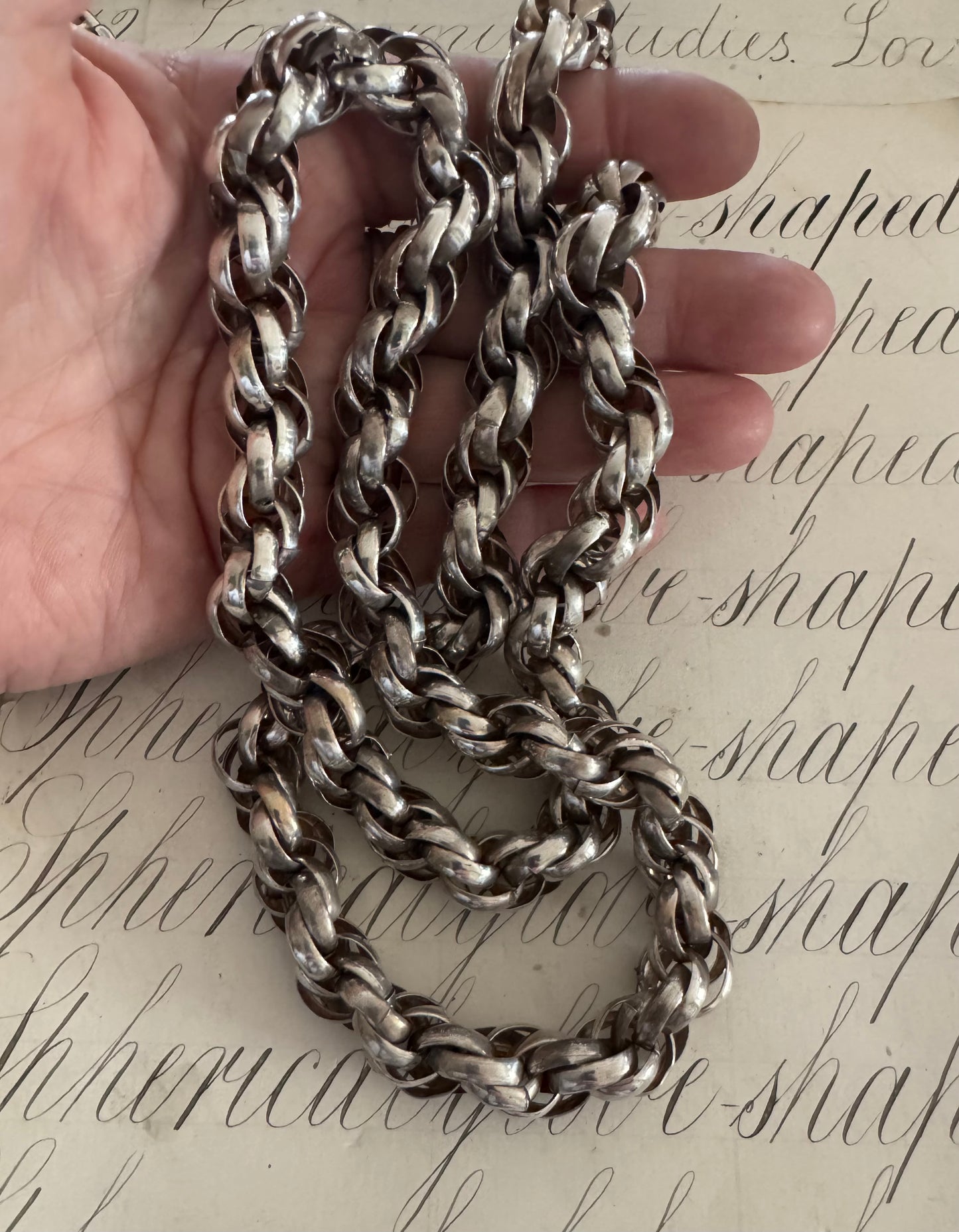 Incredible Hand Made Russian Rope Chain Necklace