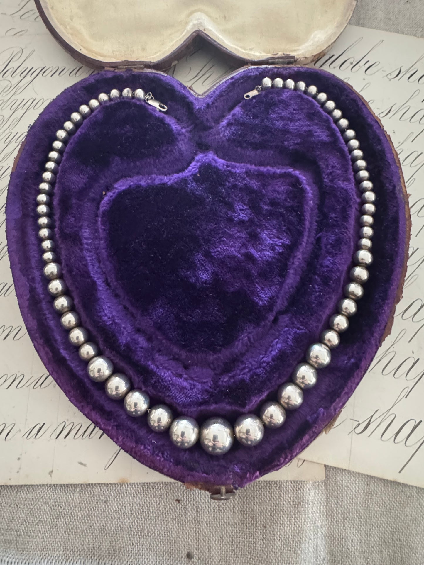 Beautiful Graduate Sterling Bead Necklace