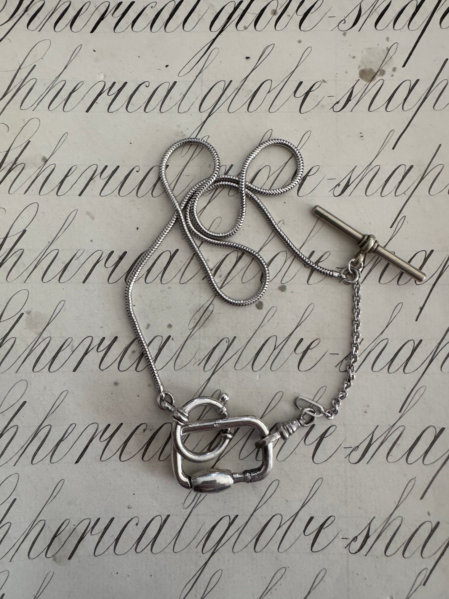 incredibly cool vintage OG sterling carabiner connector