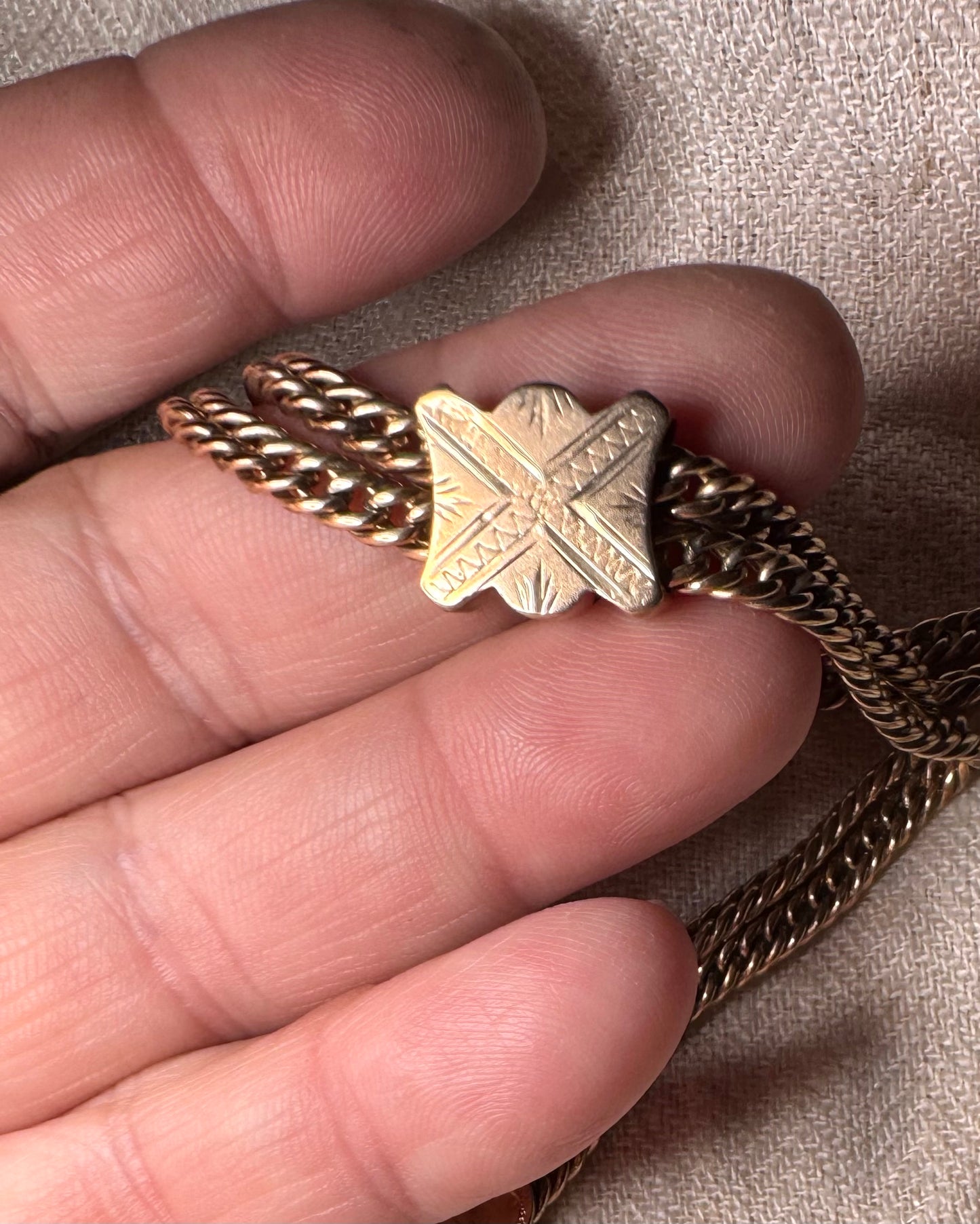 Antique Watch Chain Necklace