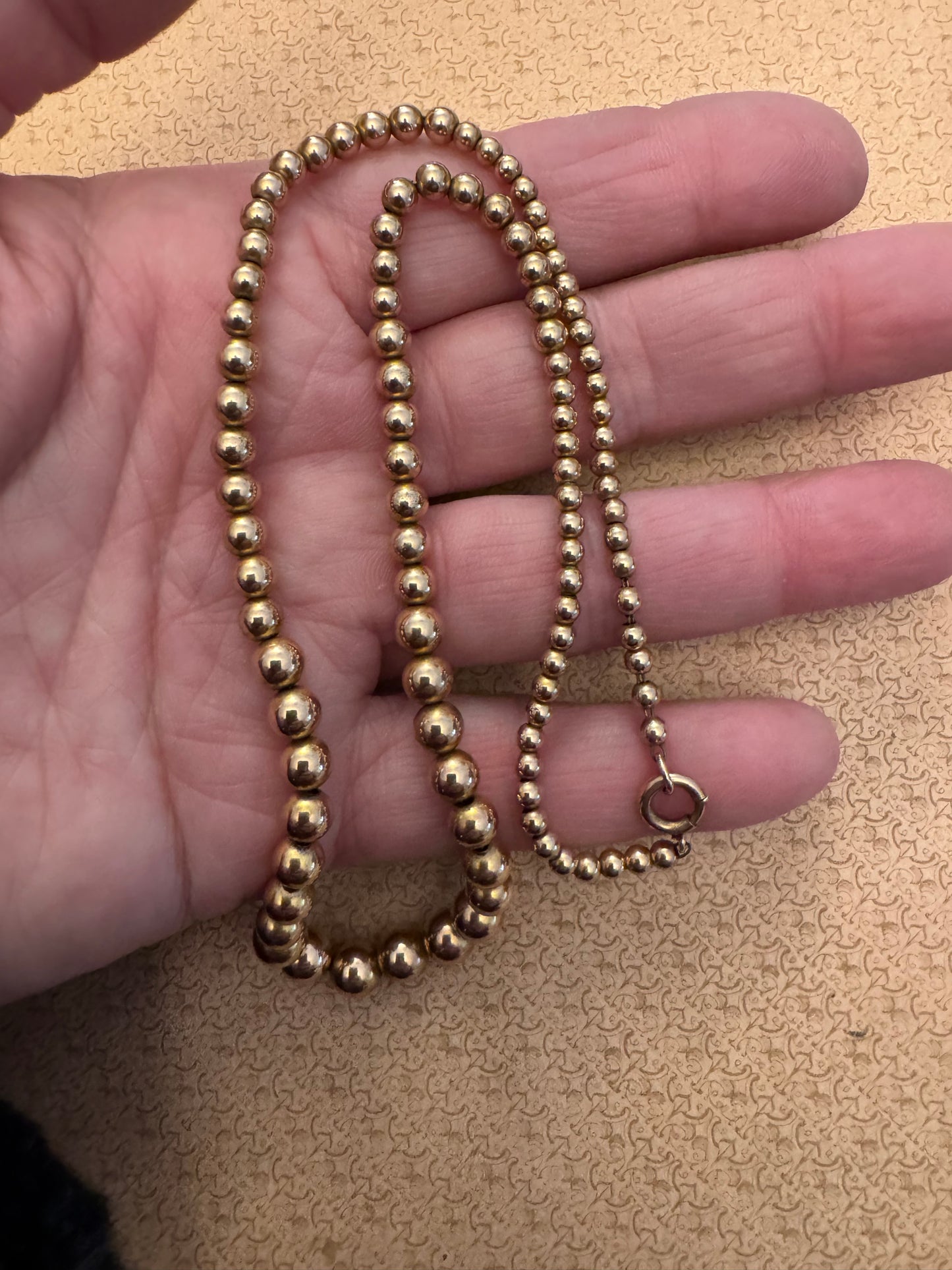 Beautiful Graduated Gold Filled Beads