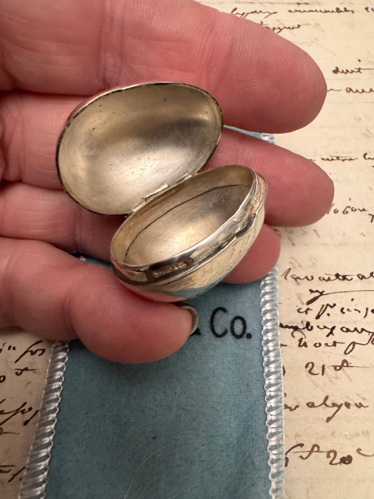 Sterling Silver Tiffany Small Egg Box