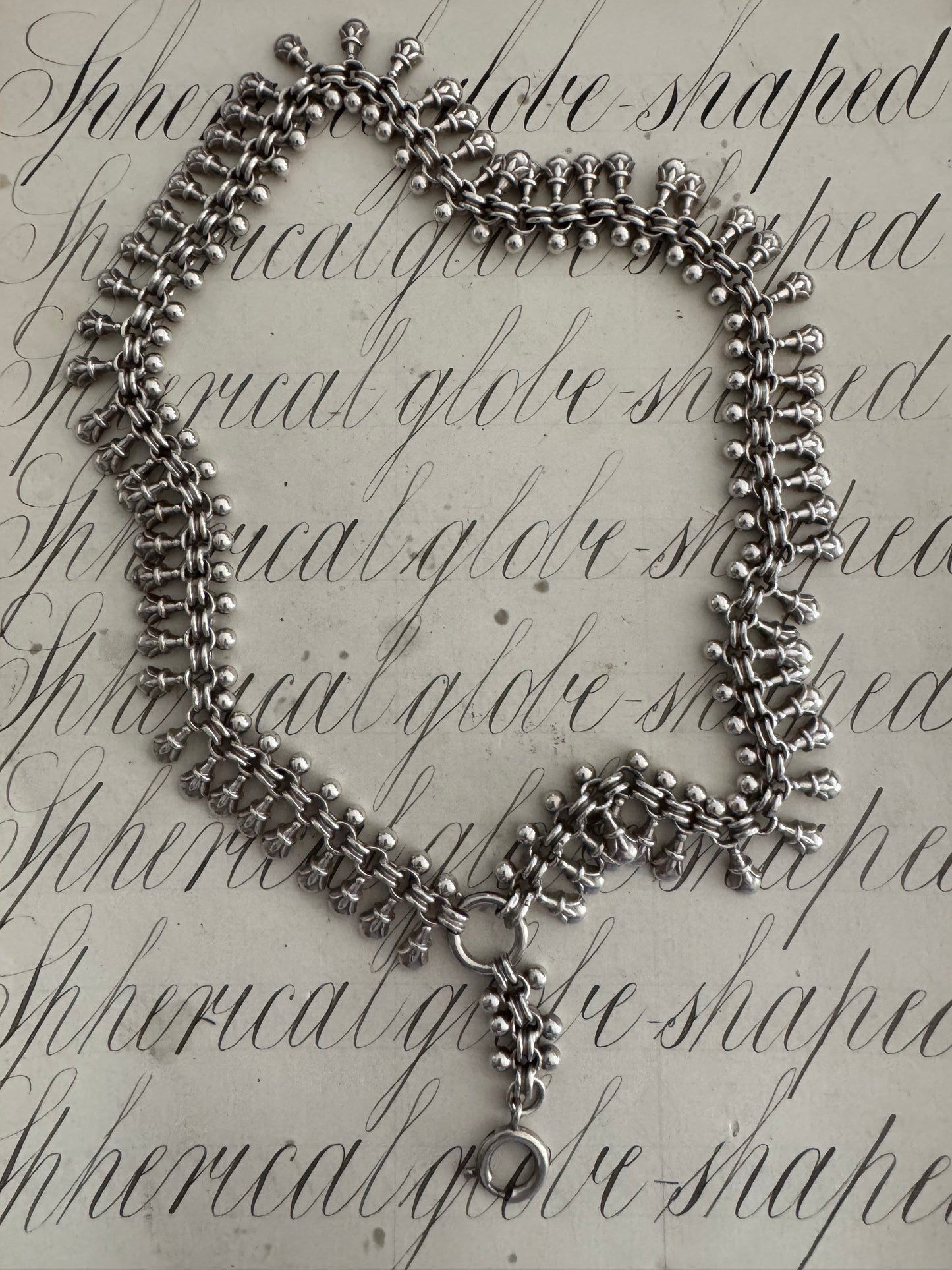 Exquisite Rare and Perfect English Victorian Sterling Bookchain