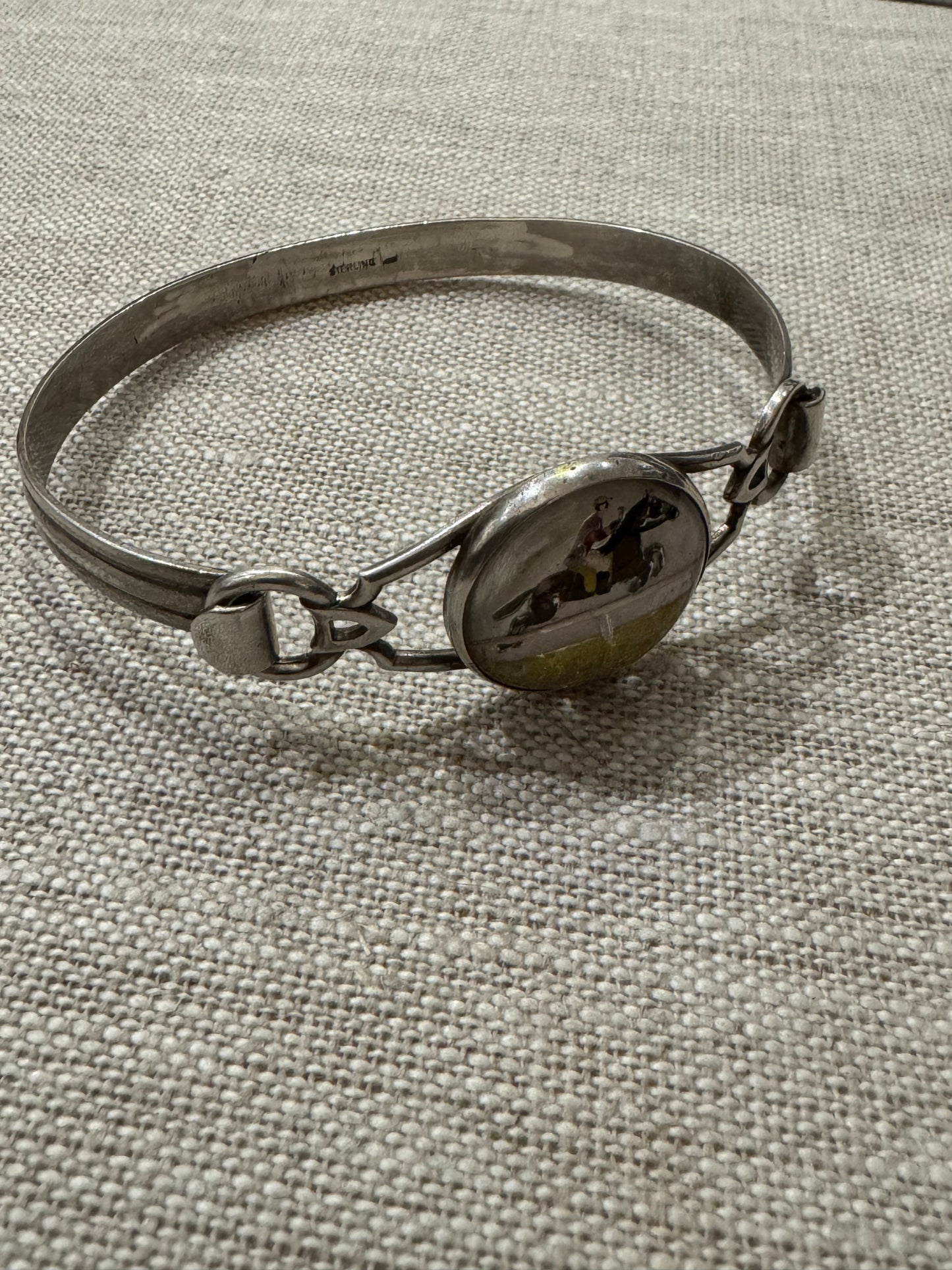 Essex Crystal and Sterling Horse Jumping Bracelet