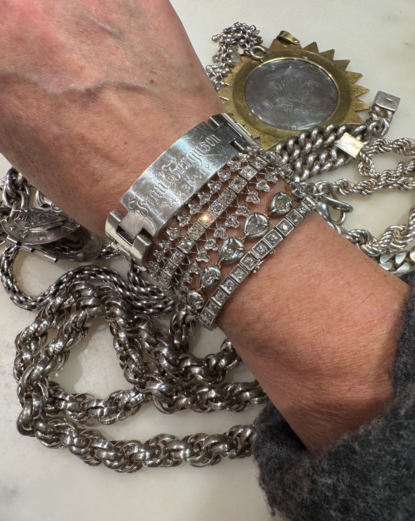 Amazing Hand Made Chunky ID Bracelet