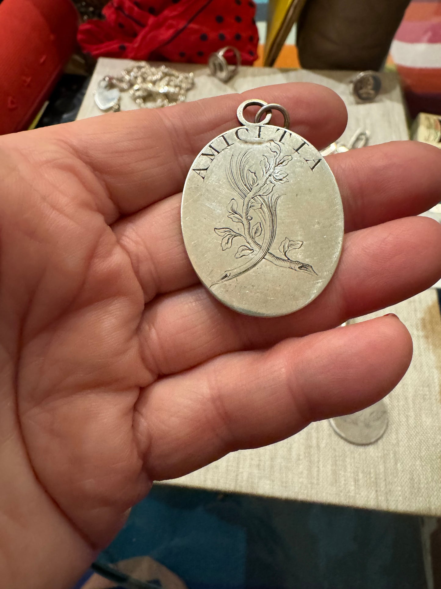 Rare and Collectible English Georgian Strength and Friendship Medallion