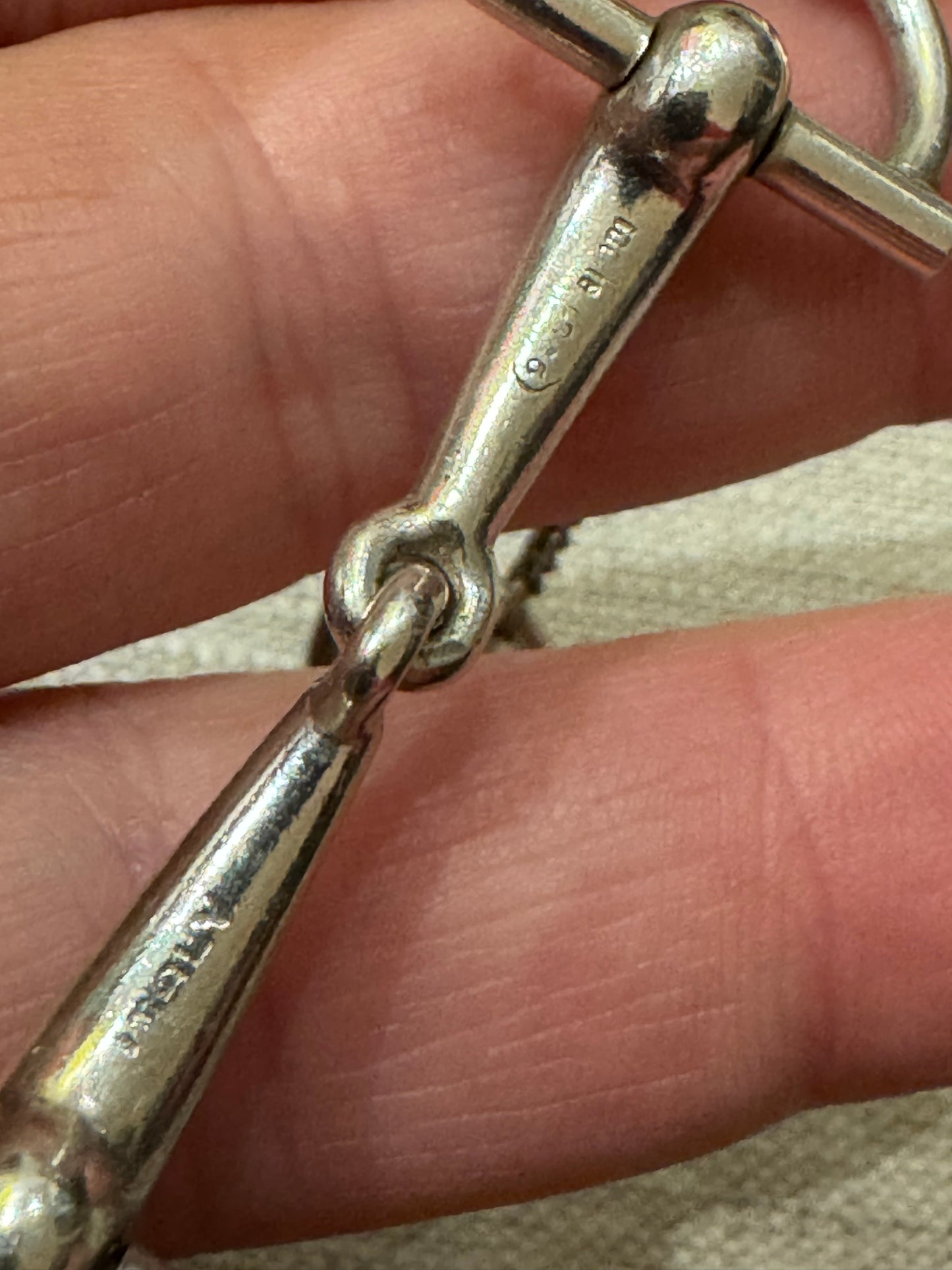 Vintage Sterling Gucci Horsebit Bracelet