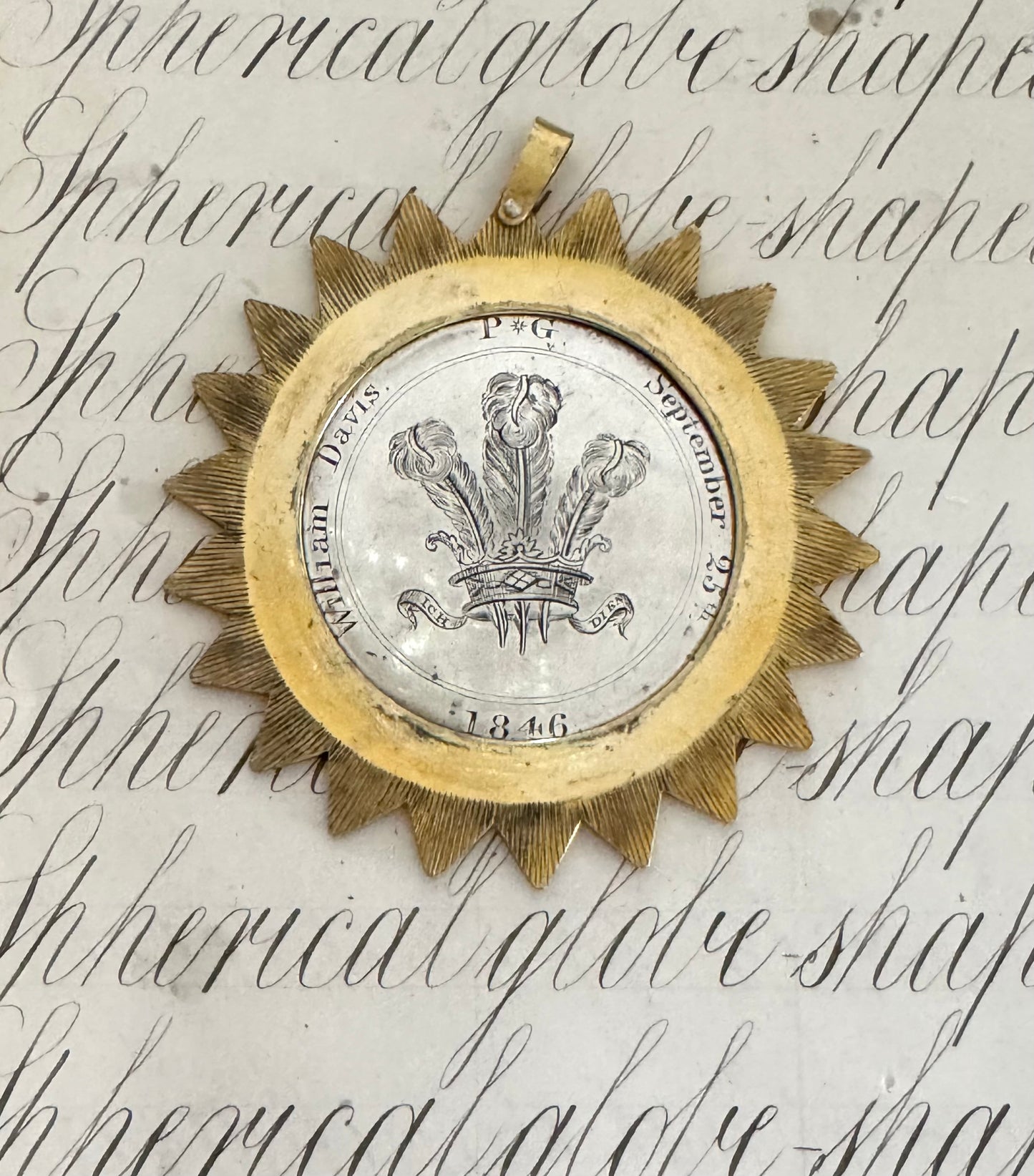 Enormous and Rare Antique Silver Goodfellows Medallion