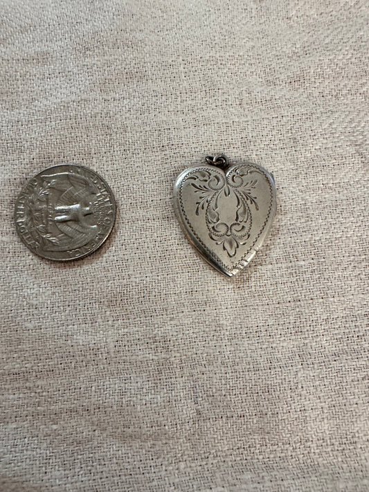 Charming Engraved Sterling Silver Locket