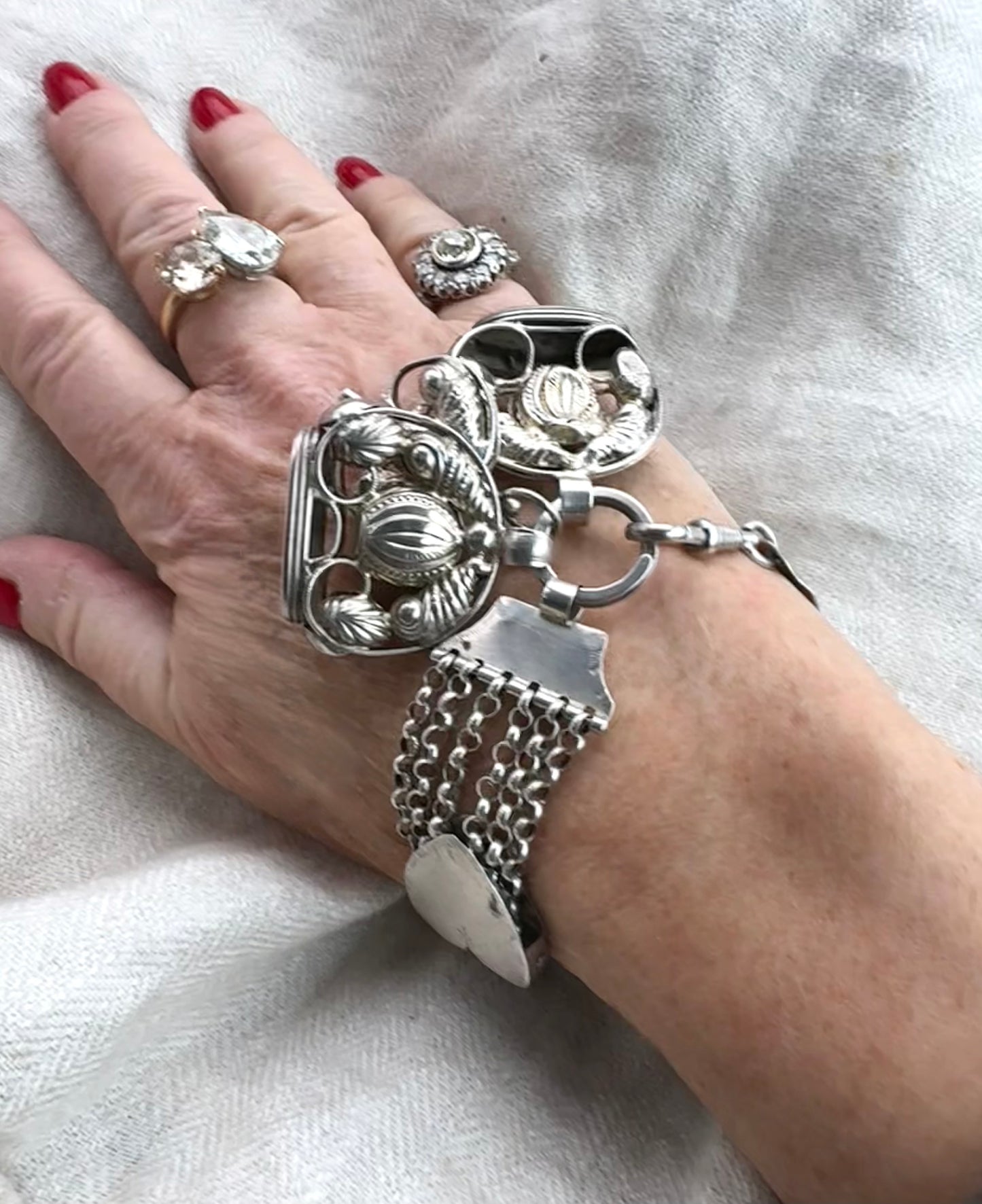 Spectacular Antique Dutch Watch Fob and Chain