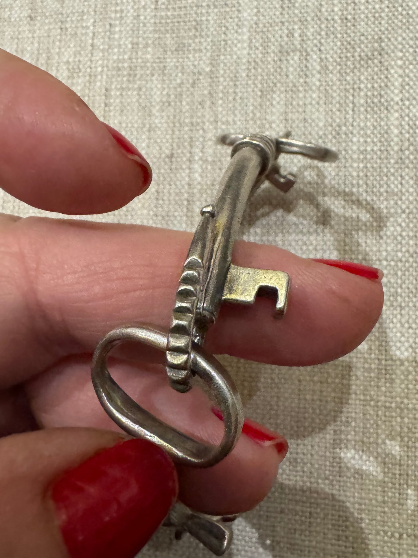 Sterling Skeleton Key Bracelet Made by Me!