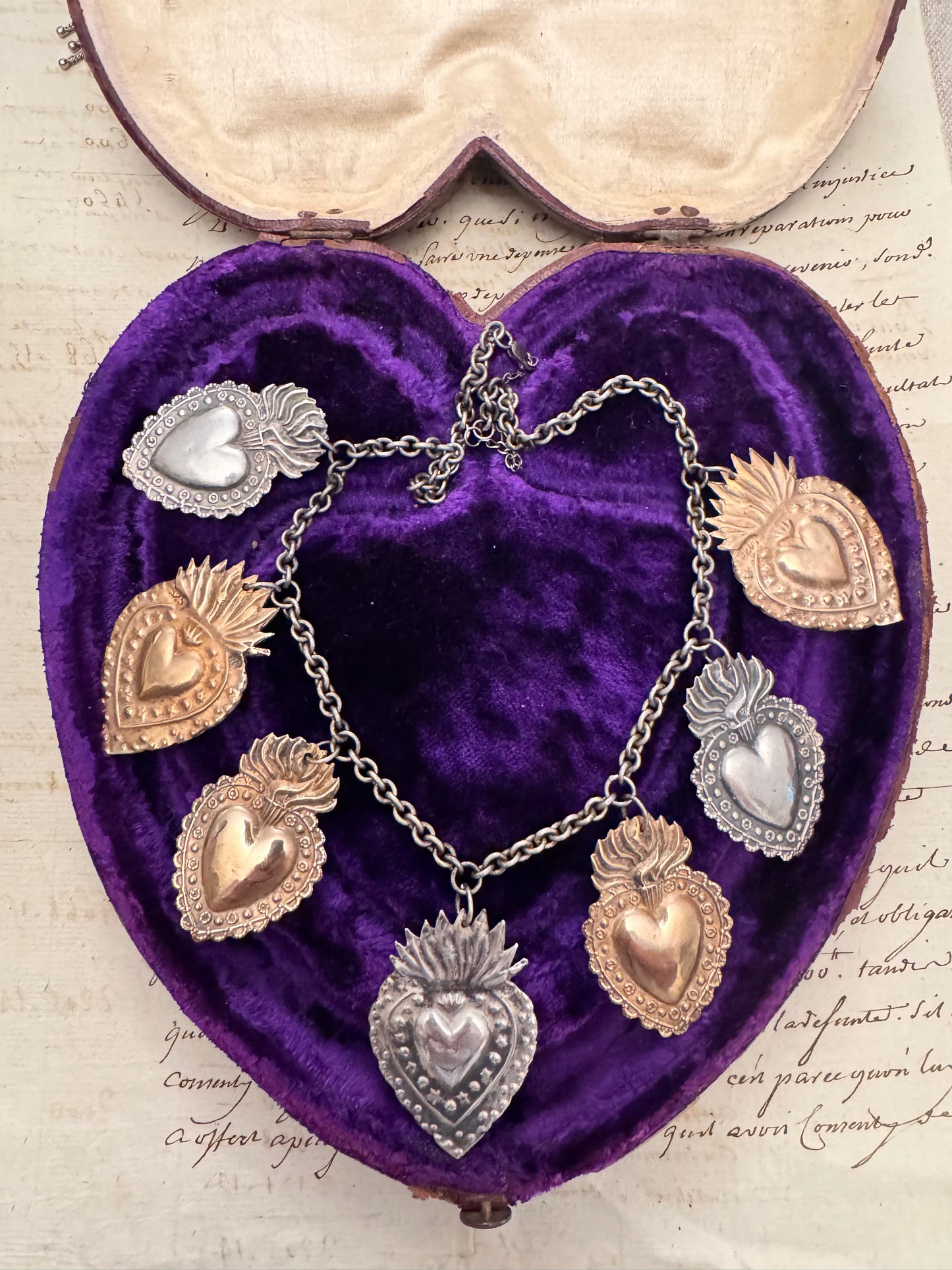 JKC sacred heart necklace