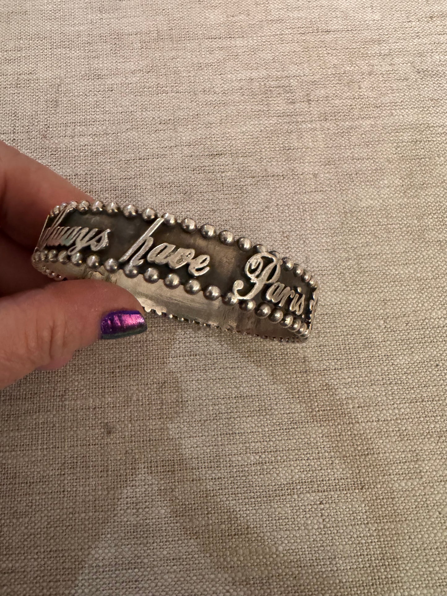 JKC Sterling Silver We’ll Always Have Paris