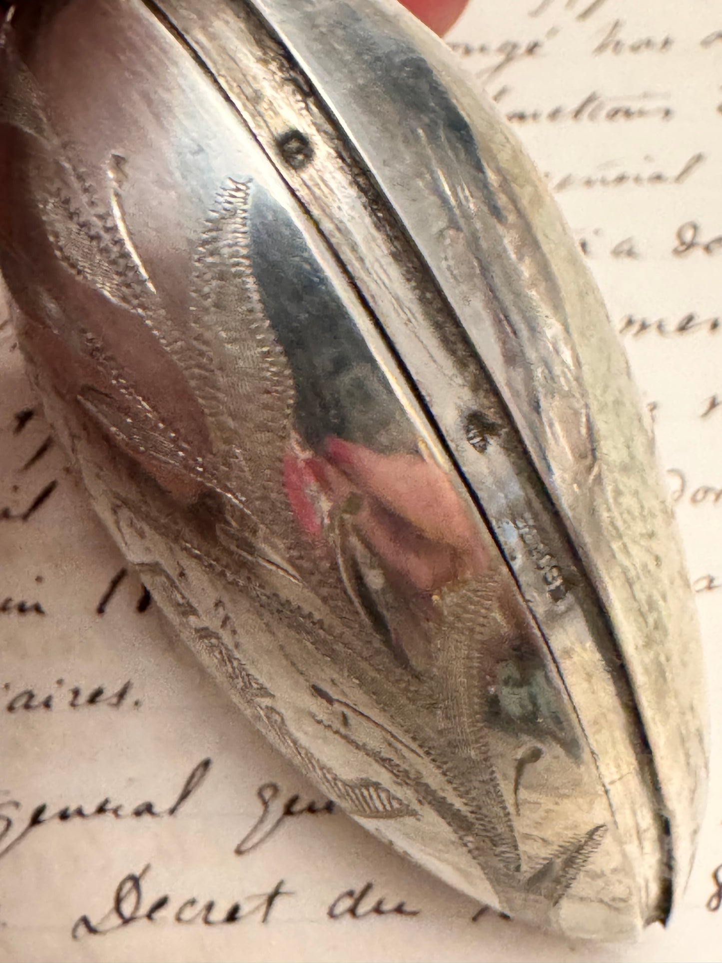 Extraordinary French 3 Dimensional Sterling Sacred Heart that Opens