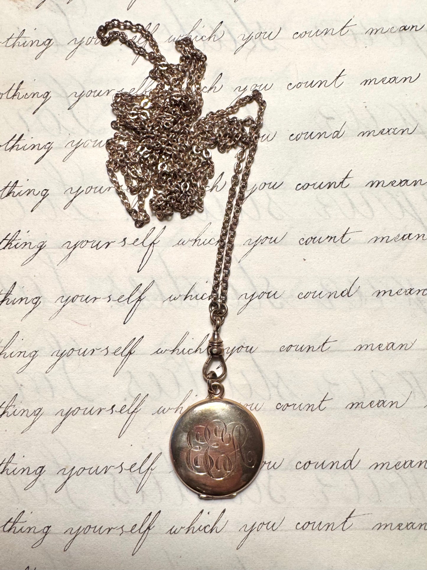 Extra Long Antique Fine Gold Filled Rollo Chain