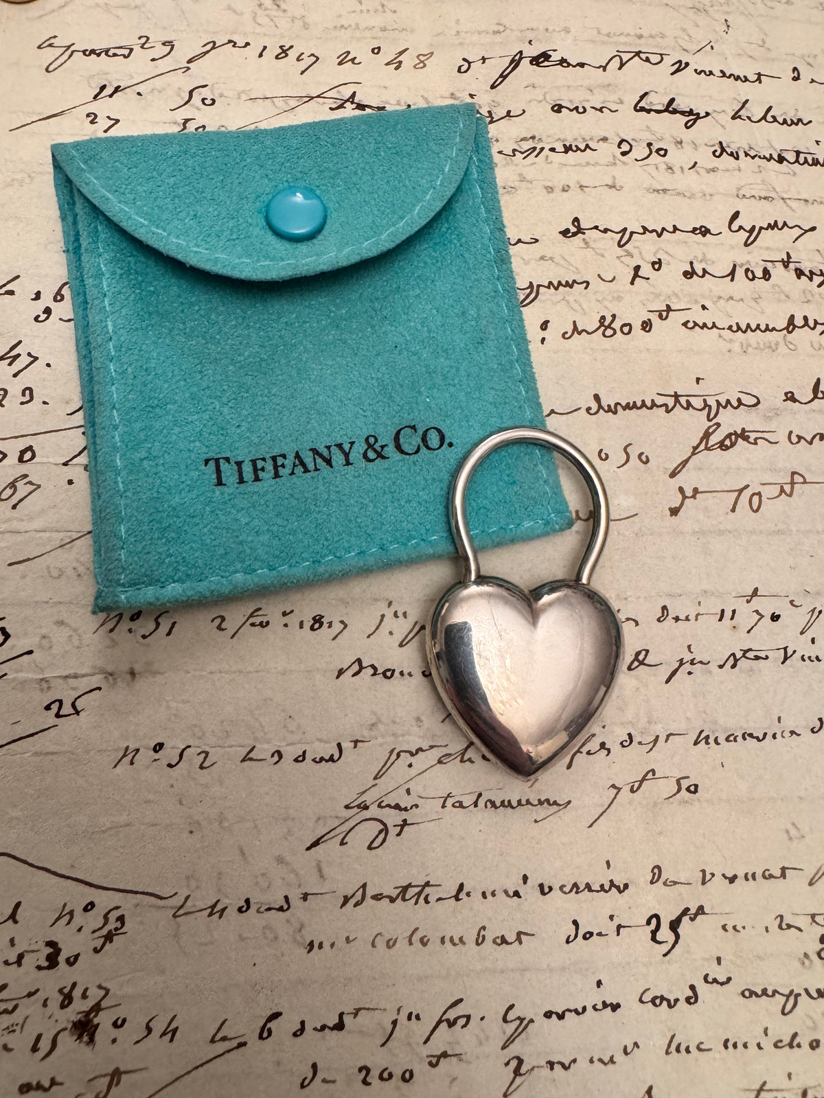 Beautiful and Elegant Simple Tiffany Heart Padlock