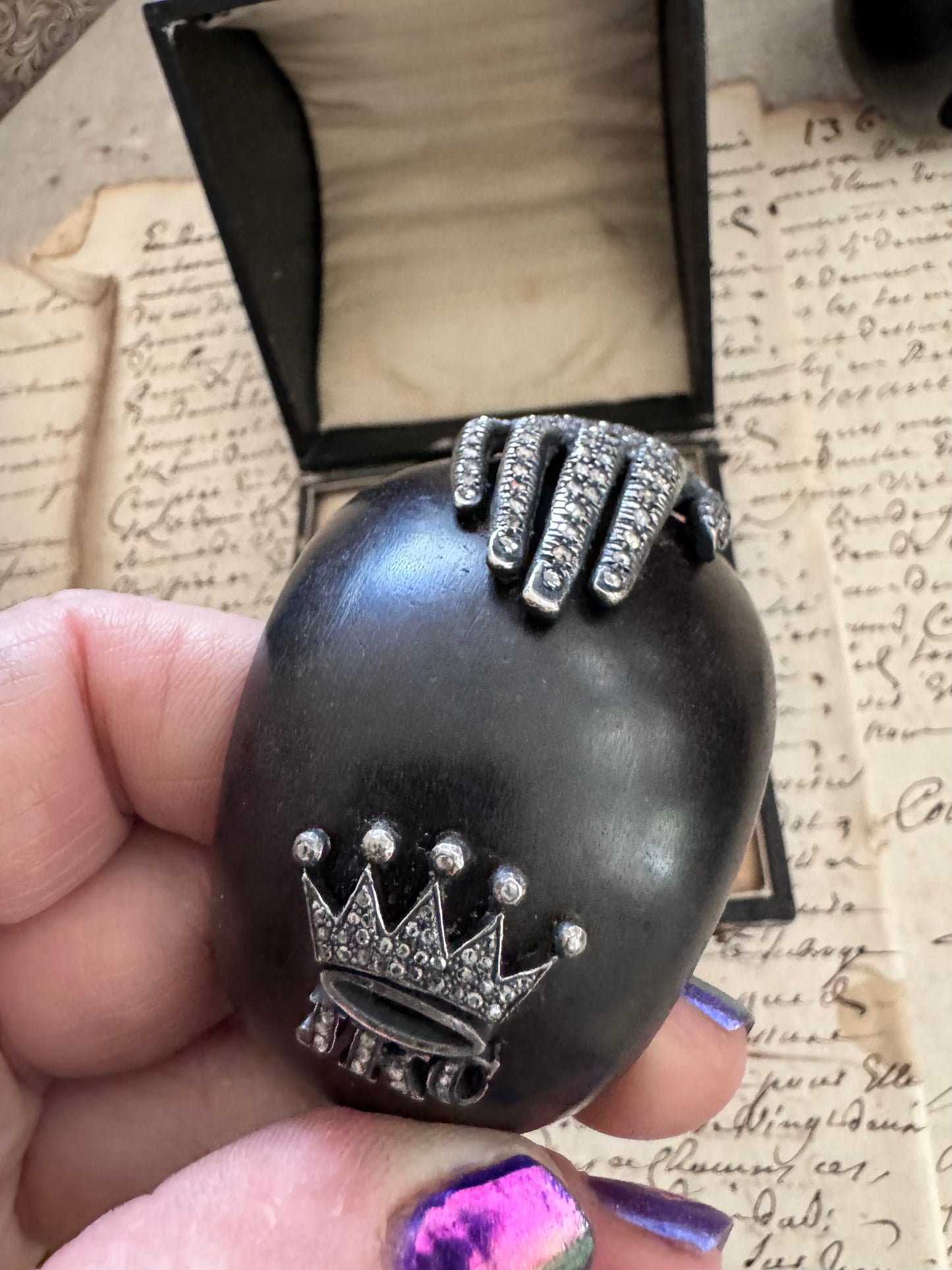 JKC Diamond and Ebony Hand Cuff