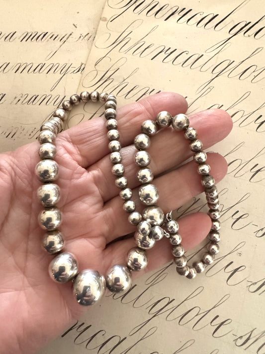 Beautiful Graduate Sterling Bead Necklace