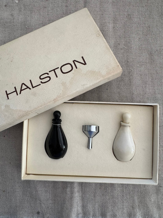 Spectacular Set of Elsa Peretti for Halston Perfume Bottle Necklaces