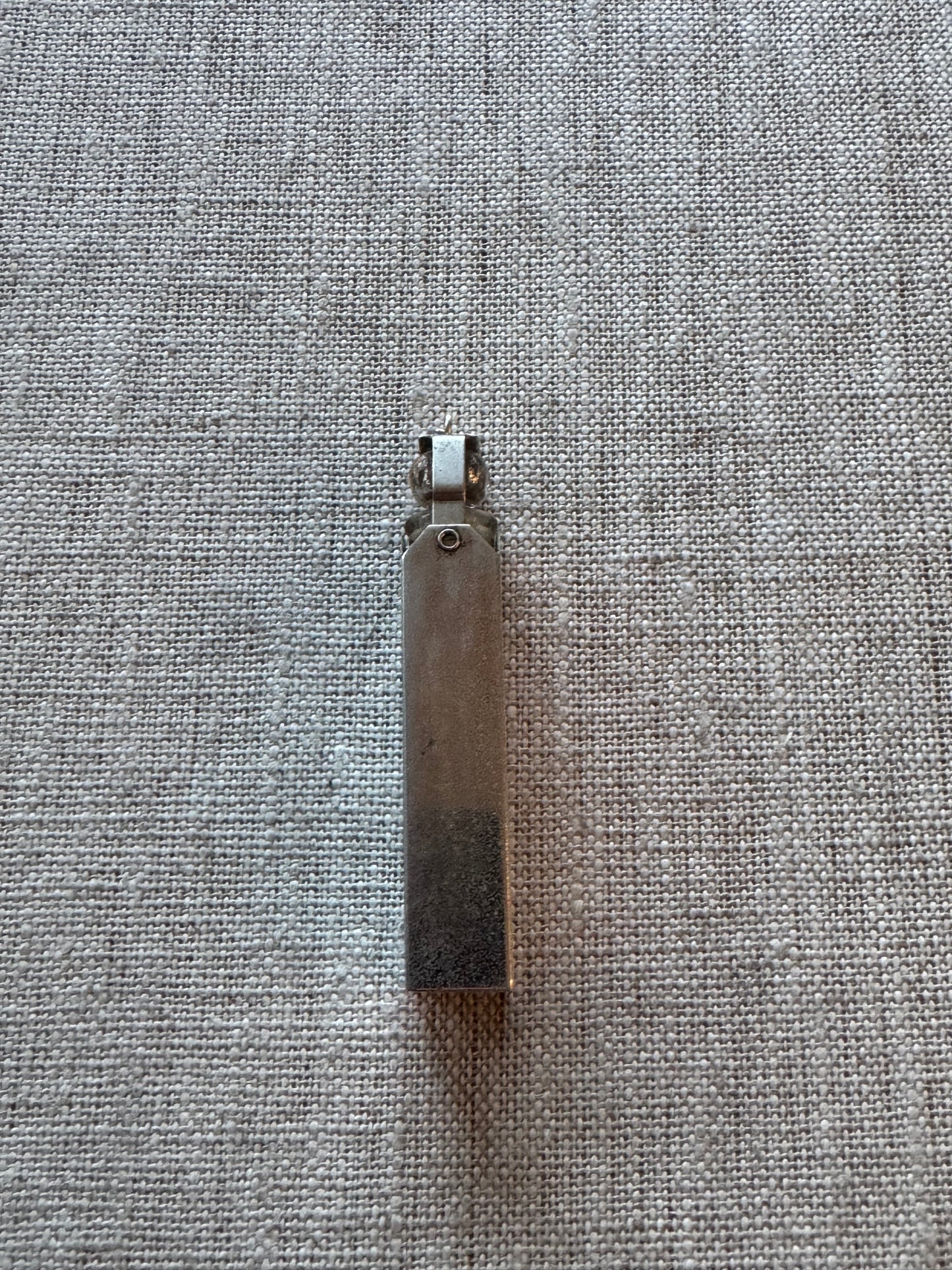 Incredible Long Glass Perfume Bottle in Sterling Case