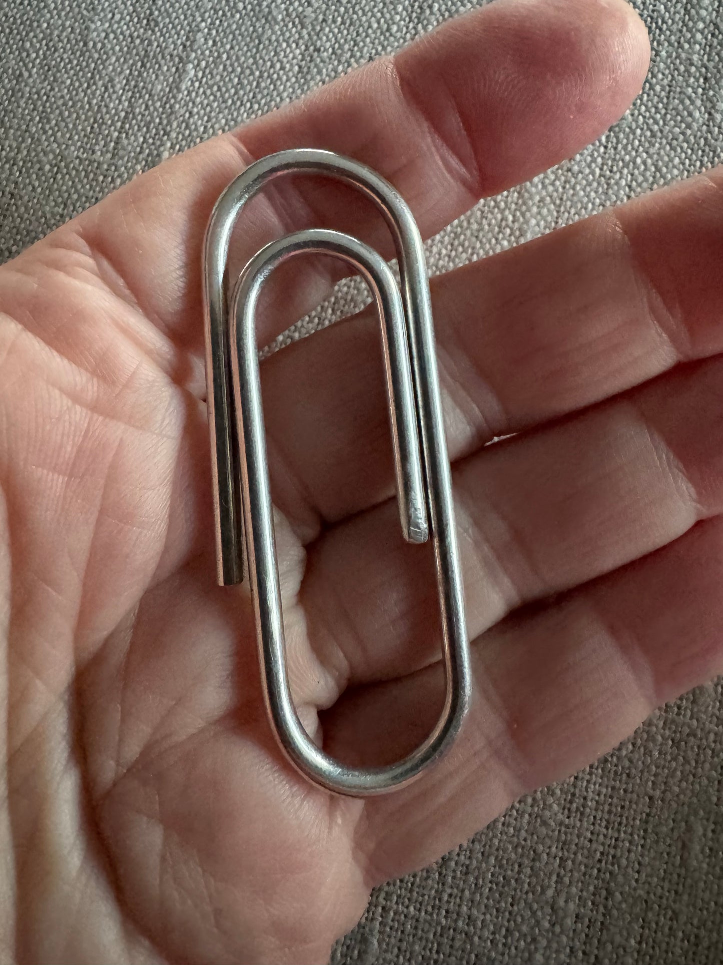 huge Tiffany sterling silver paper clip