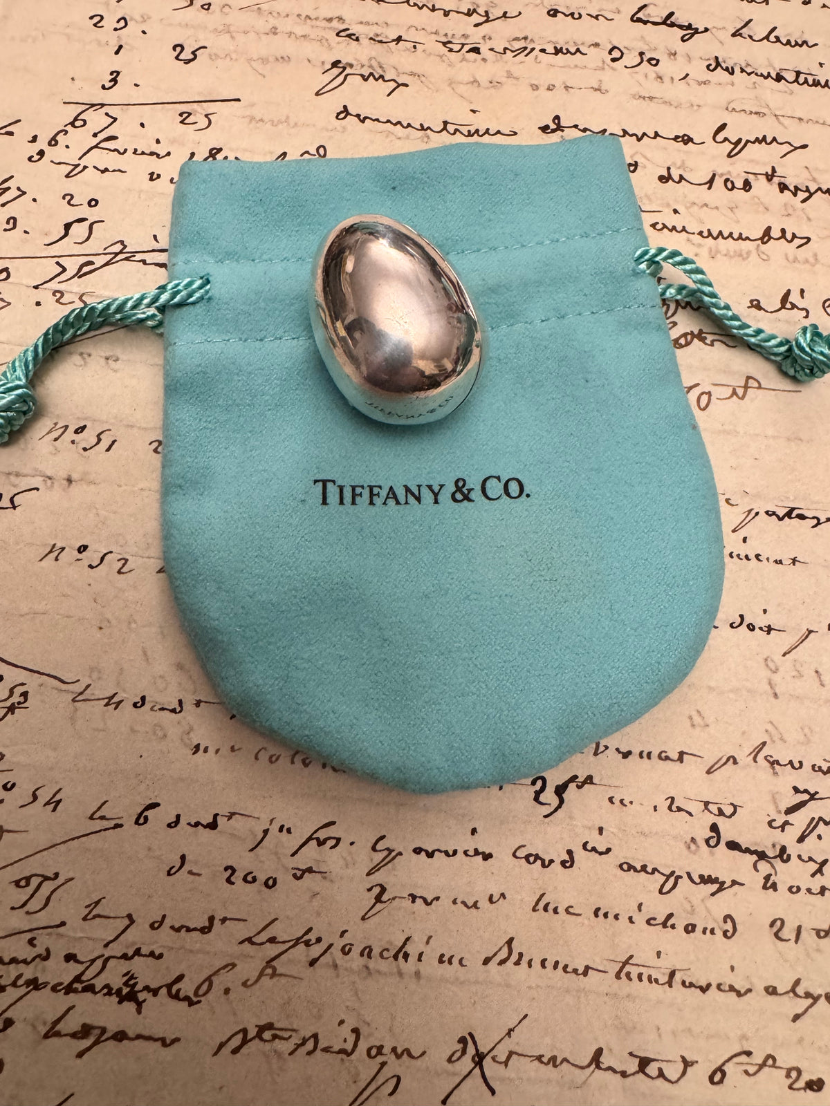 Sterling Silver Tiffany Small Egg Box