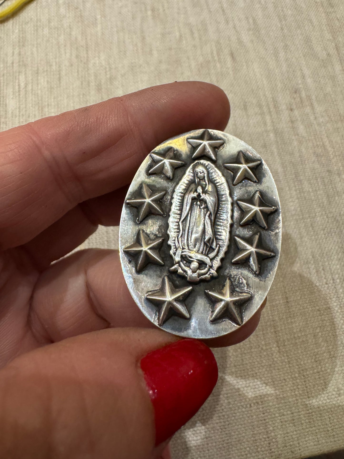Our Lady of Guadalupe Silver Ring