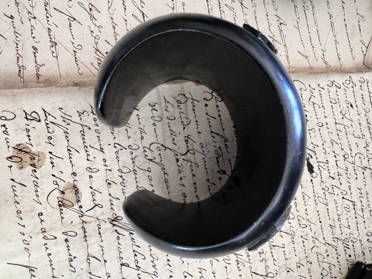 JKC Diamond and Extra Wide Ebony and Stars  Cuff