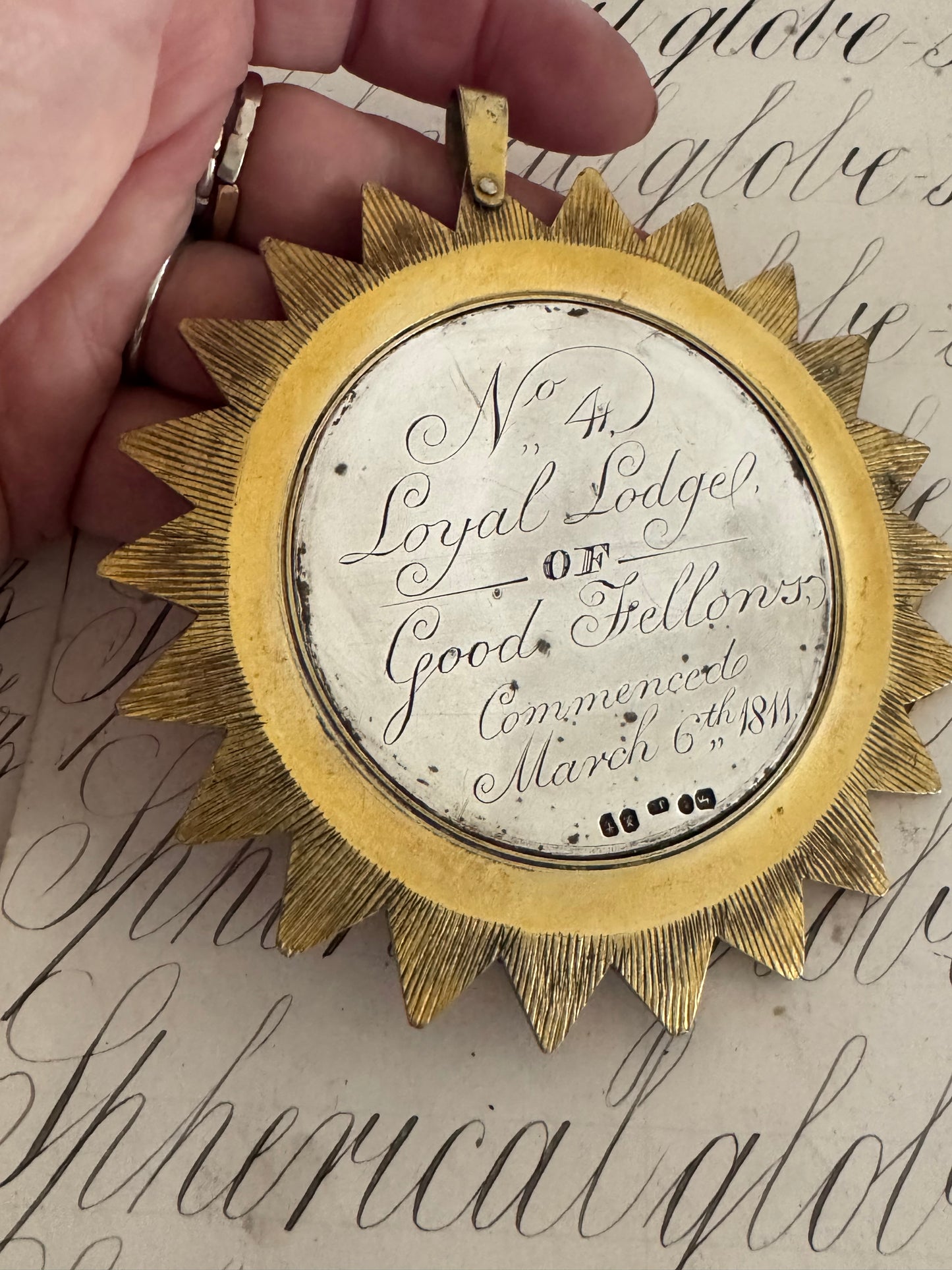 Enormous and Rare Antique Silver Goodfellows Medallion
