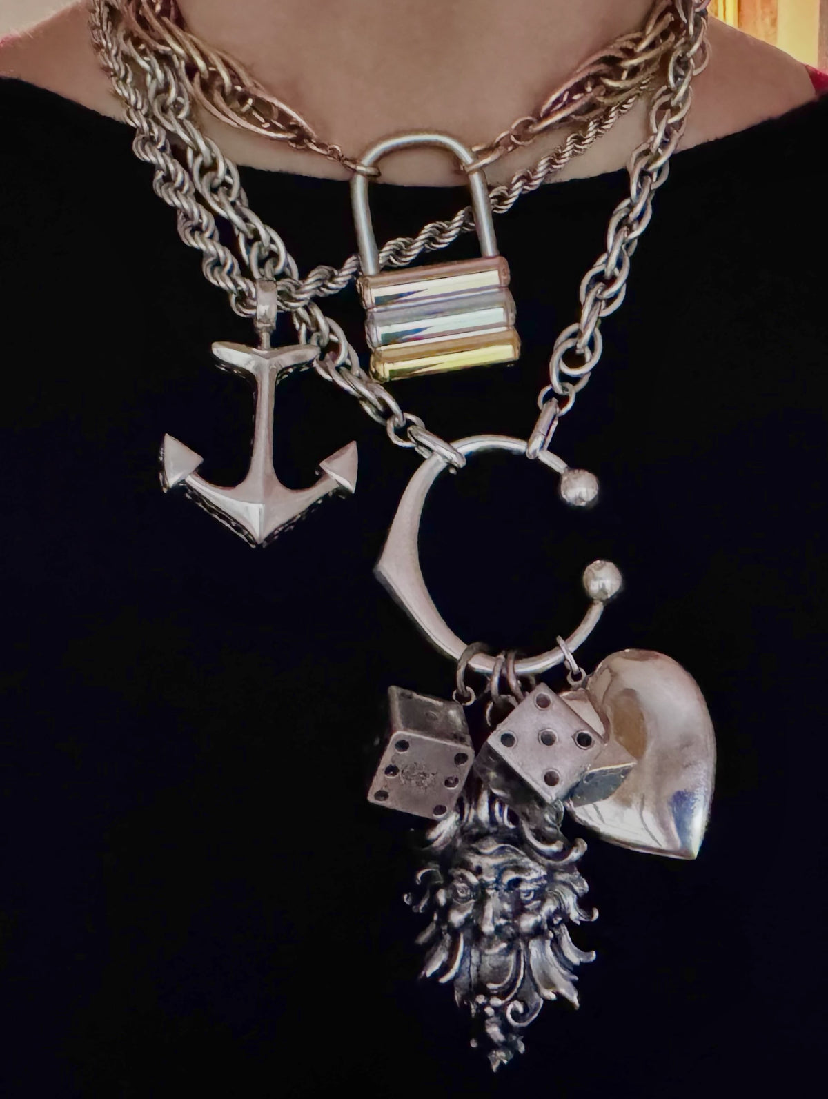 Large Cartier Sterling Silver C Connector