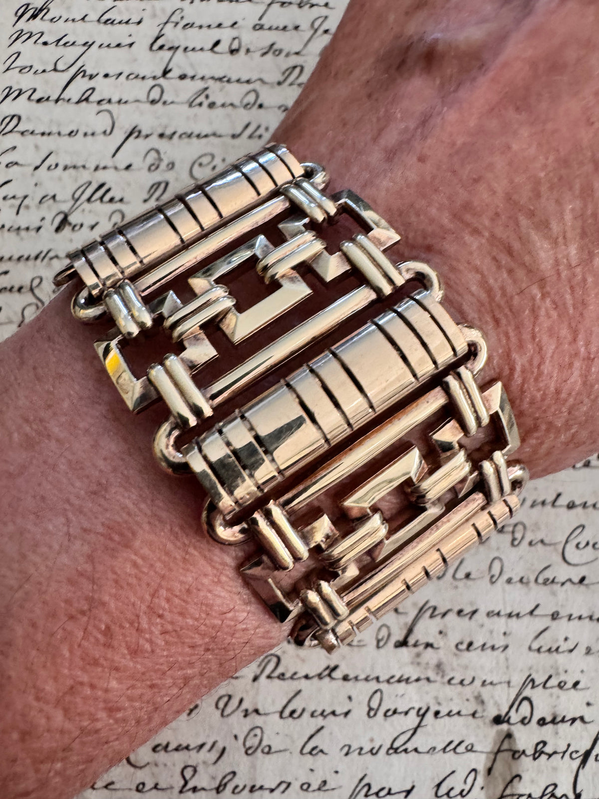 Incredible Gold Filled Retro Bracelet