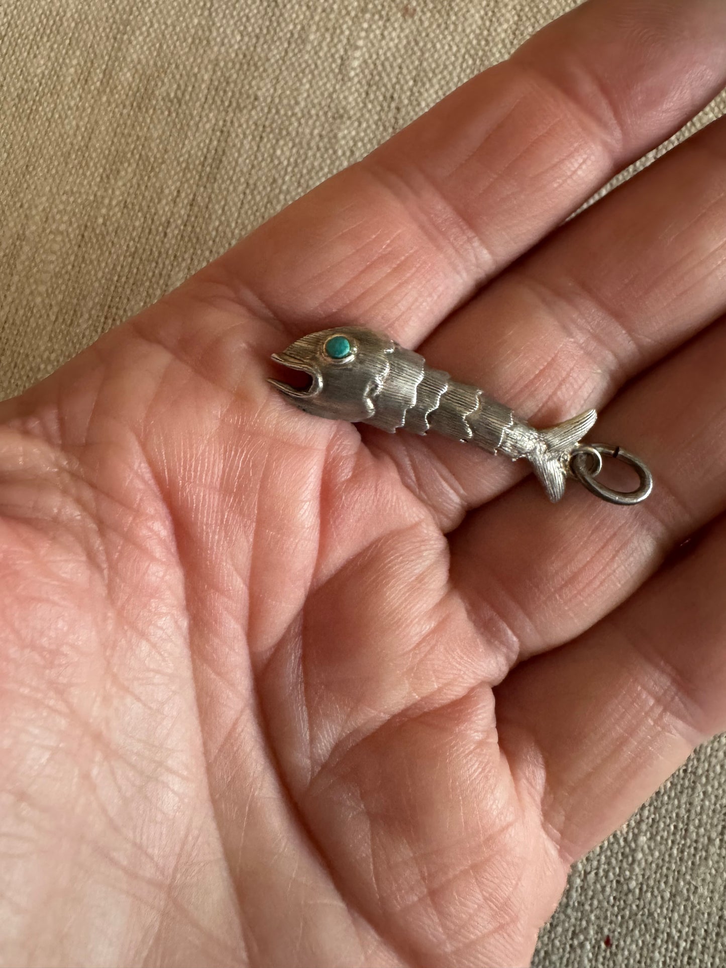 Miniature Sterling Silver Articulated Fish