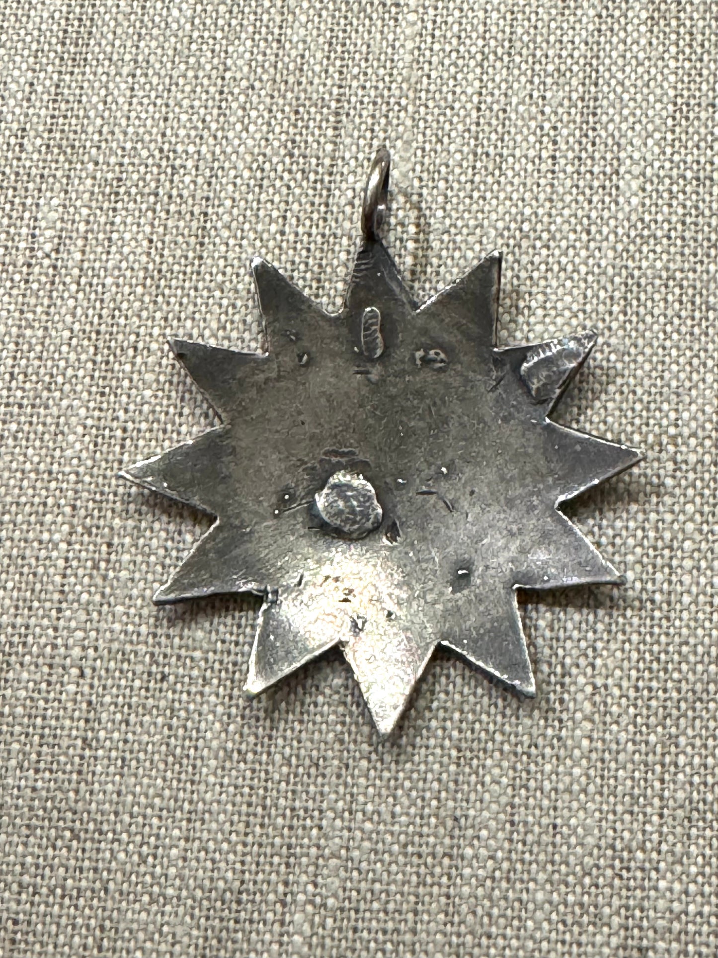 Beautiful Sterling Star Shaped Award of Merit Medallion