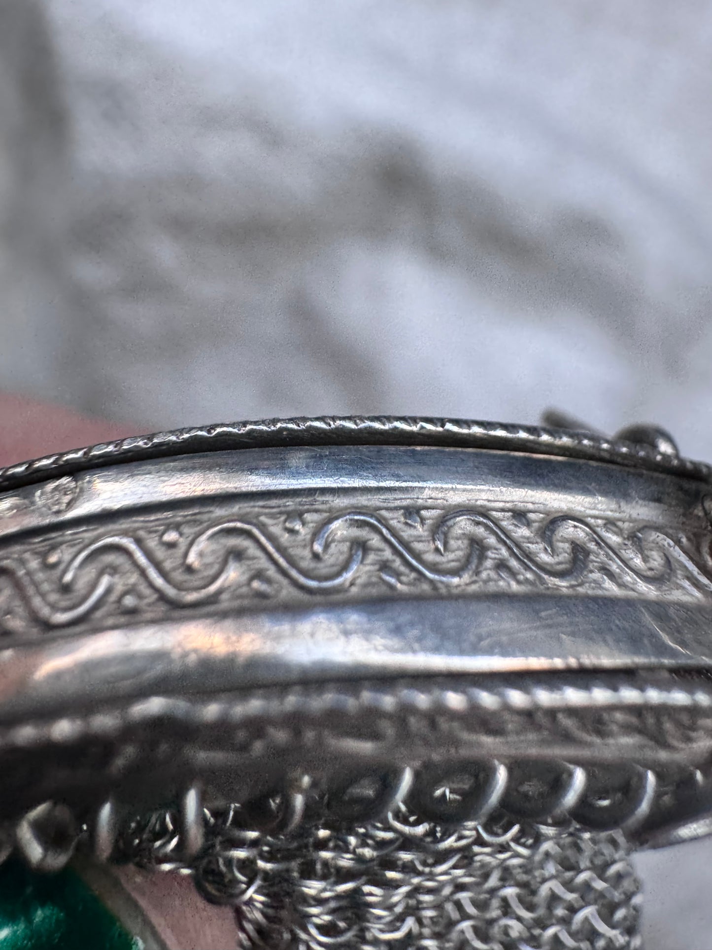 Antique French Silver Miniature Purse 2