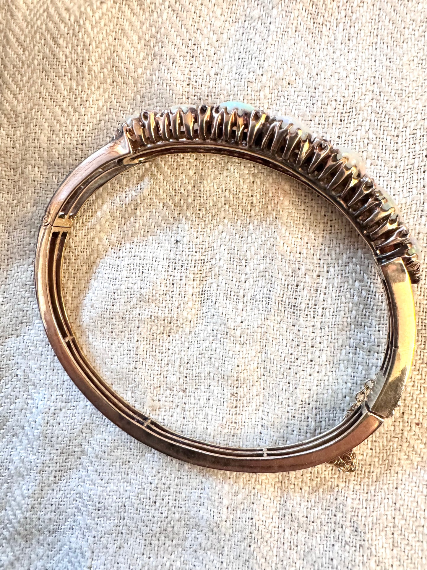 Large and Incandescent Victorian Opal Bracelet