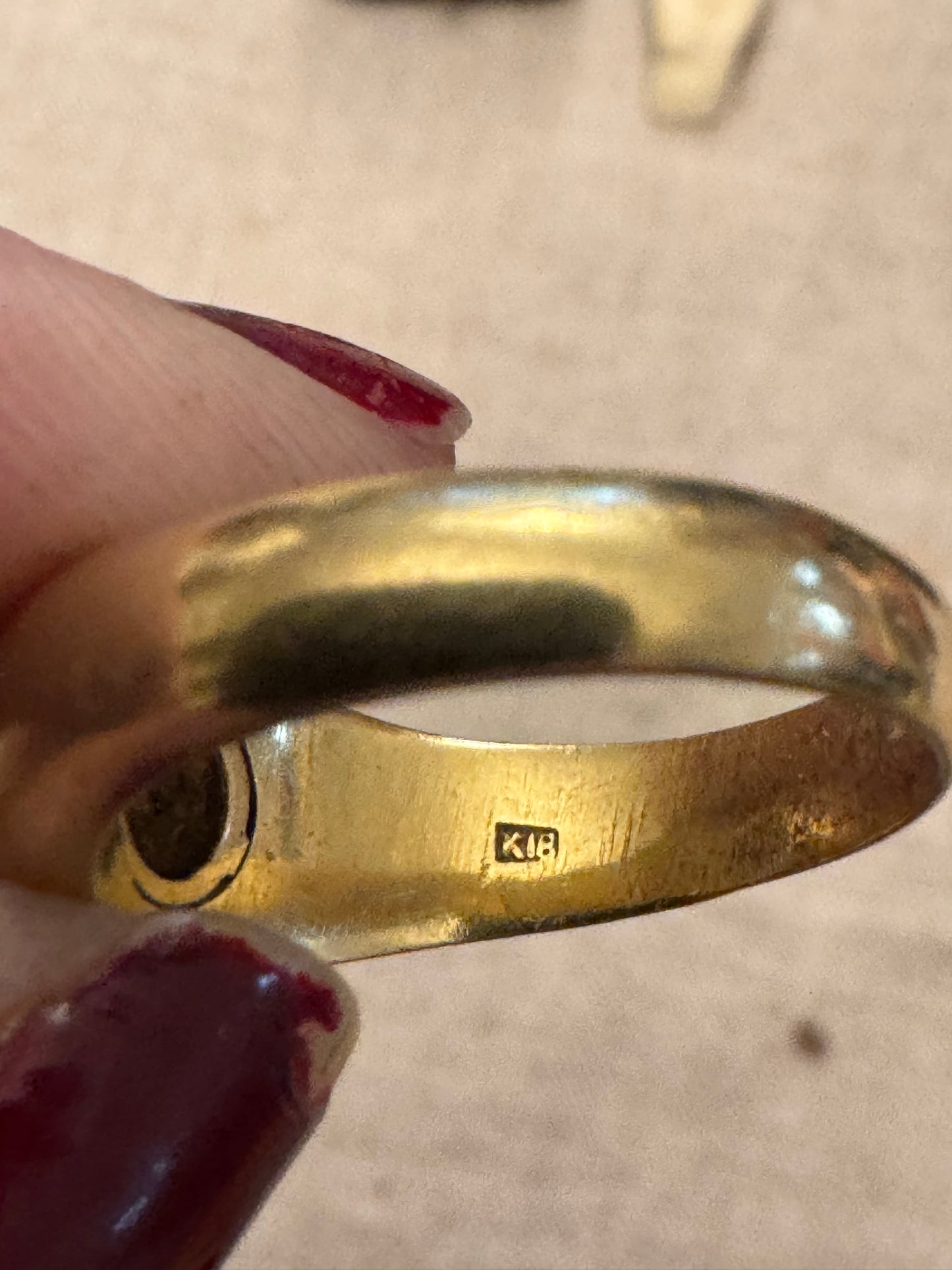 Huge Antique 18k Gold and Diamond Gypsy Ring