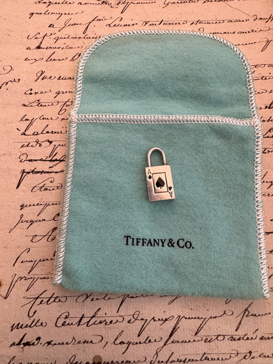 Adorable Tiffany Ace of Spades Miniature Padlock