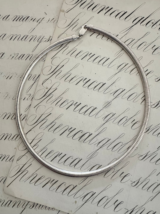Vintage 1980’s Sterling Italian Omega Chain