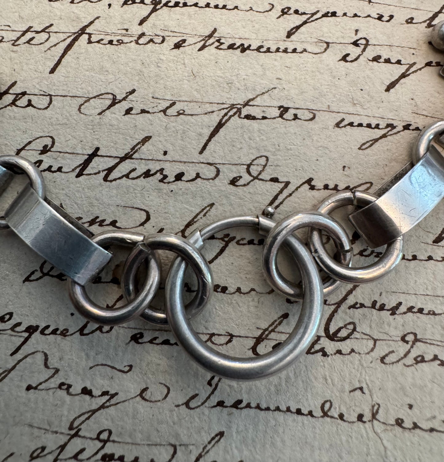 Victorian European Silver Bookchain