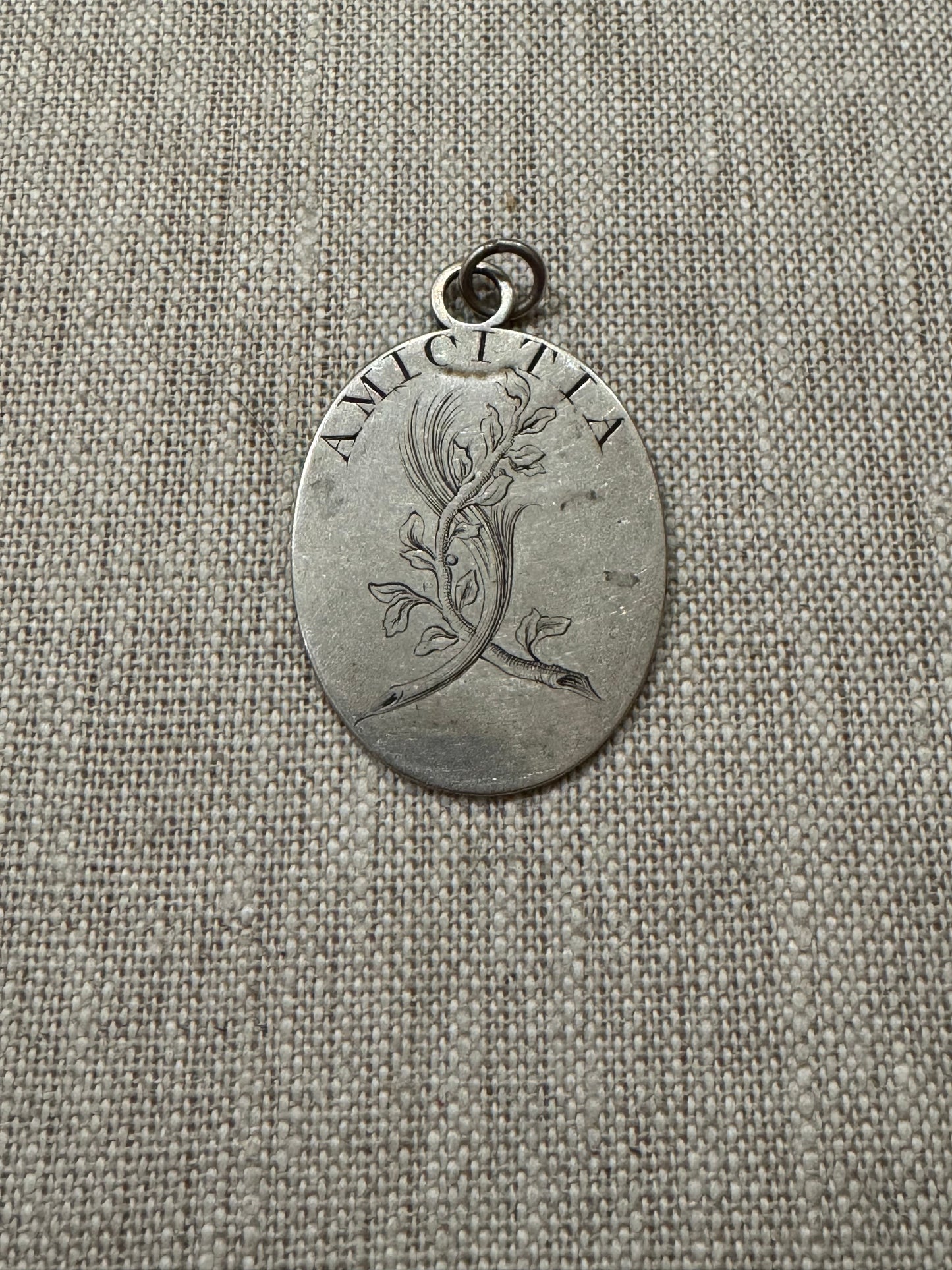 Rare and Collectible English Georgian Strength and Friendship Medallion