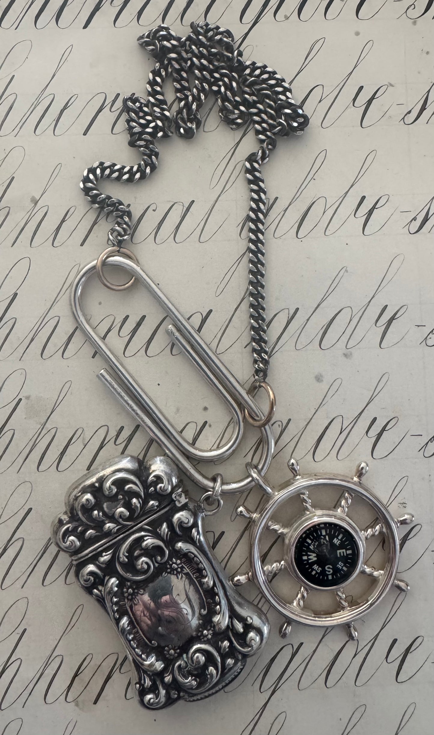 huge Tiffany sterling silver paper clip