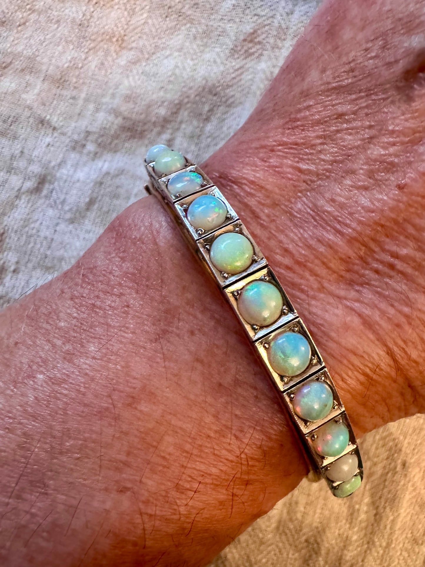 Lovely Bracelet with Round Opals
