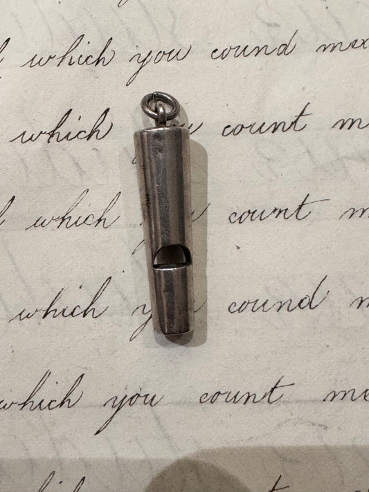 lovely, simple silver VERY LOUD whistle