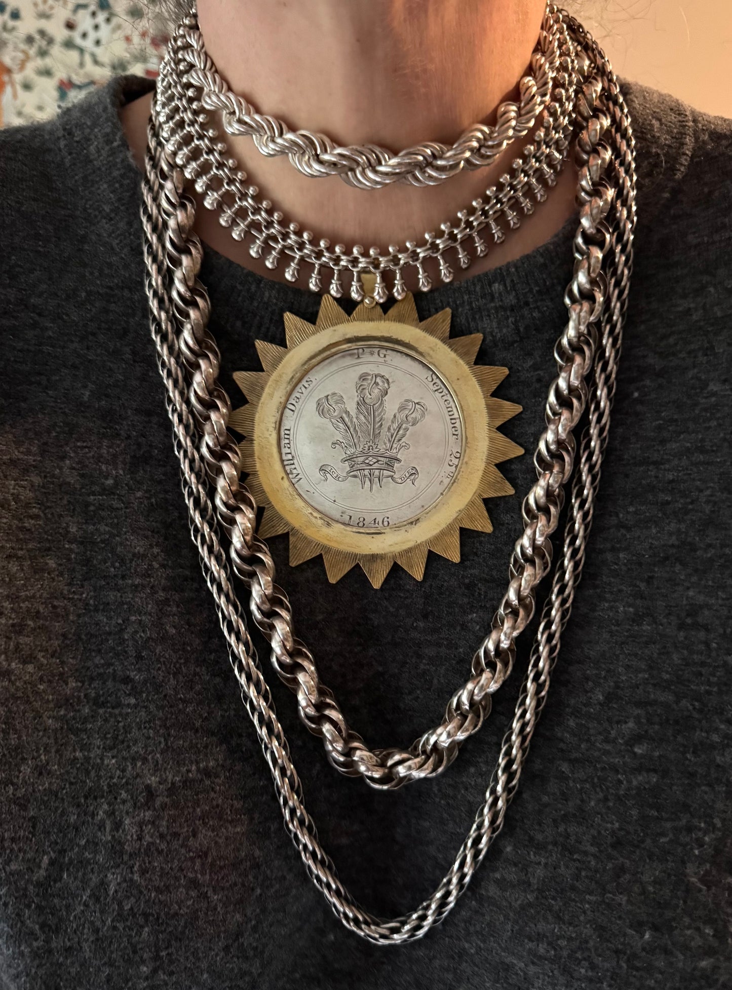 Incredible Hand Made Russian Rope Chain Necklace
